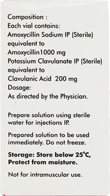 Bactoclav 1.2gm Dry Vial Of 1 Powder For Injection
