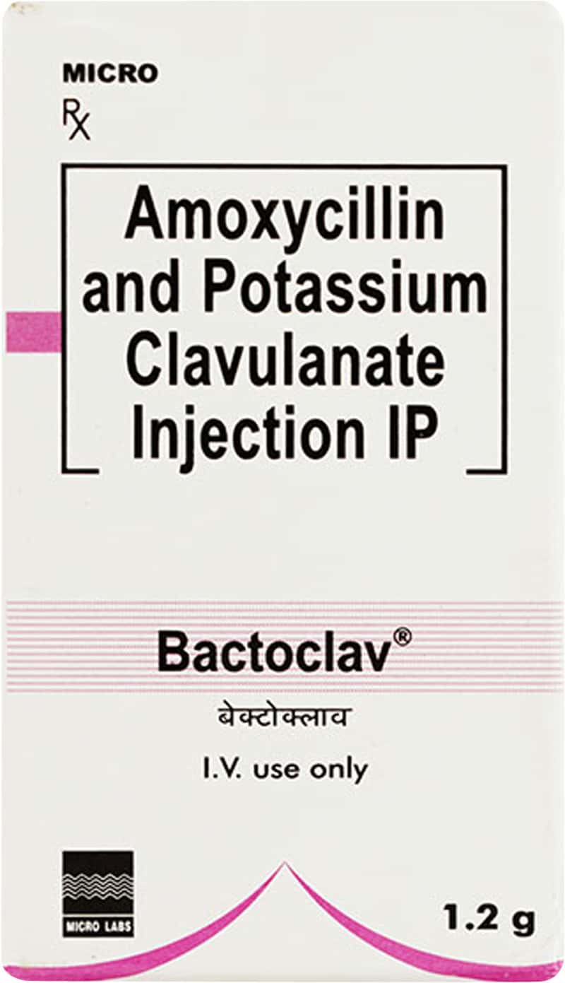 Bactoclav 1.2gm Dry Vial Of 1 Powder For Injection: Uses, Side Effects ...