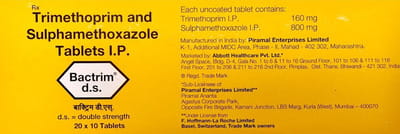 Bactrim Ds Strip Of 10 Tablets