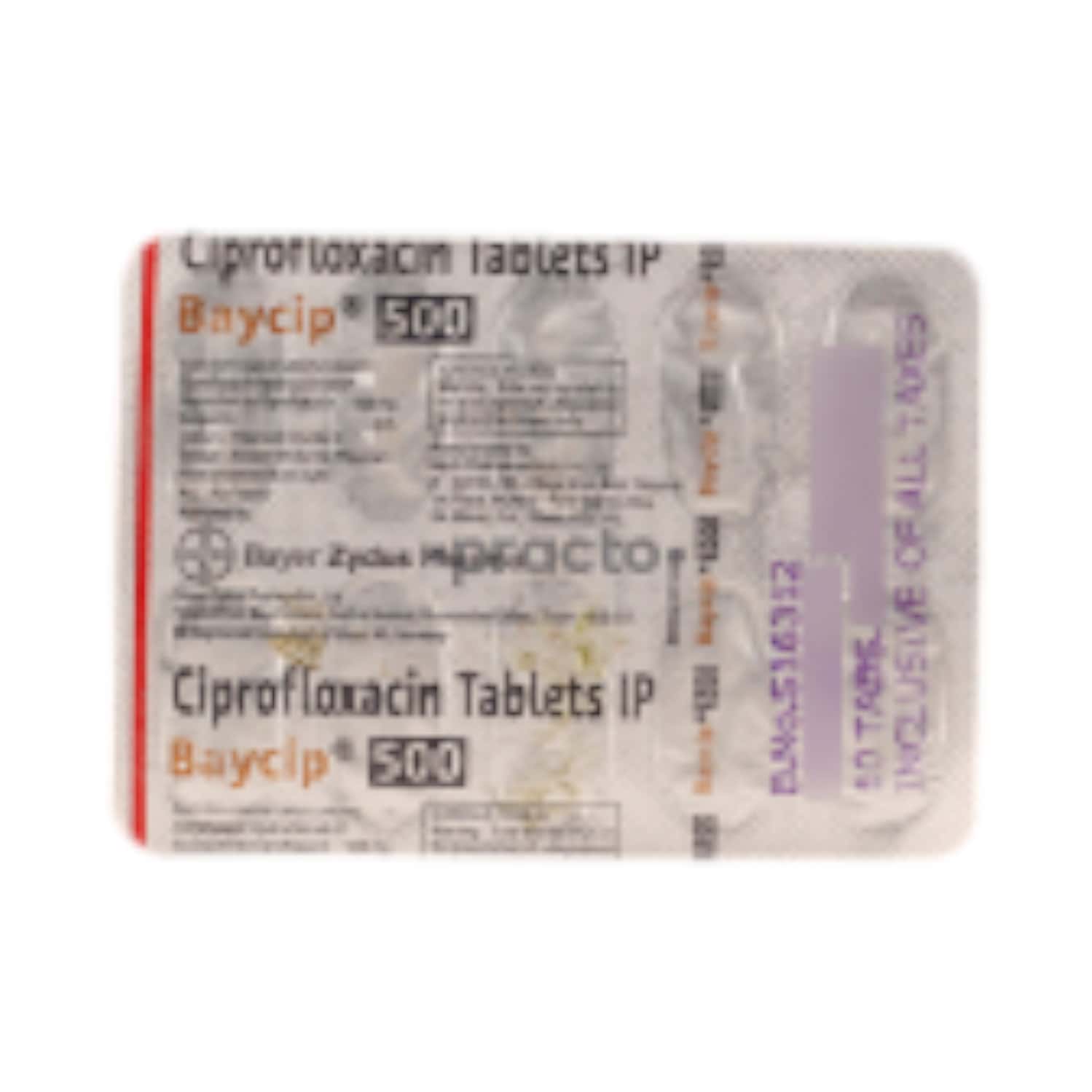 baycip 500mg tablets