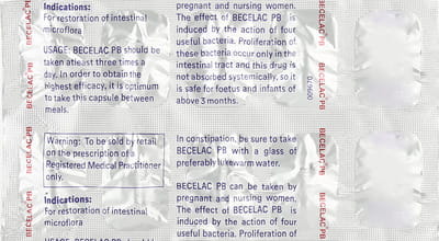 Becelac Pb Strip Of 10 Capsules