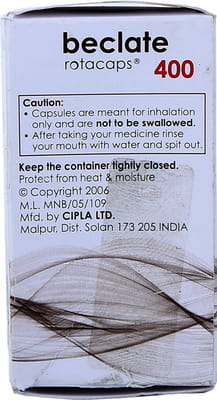 Beclate 400mcg Box Of 30 Rotacaps