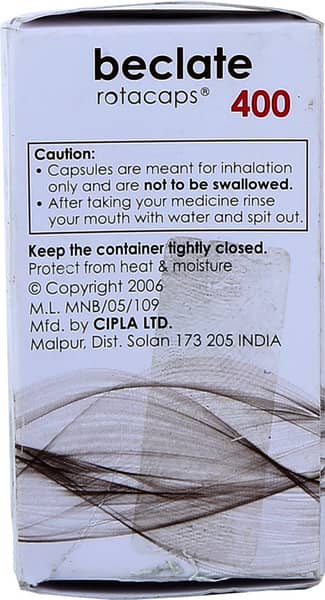 Beclate 400mcg Box Of 30 Rotacaps