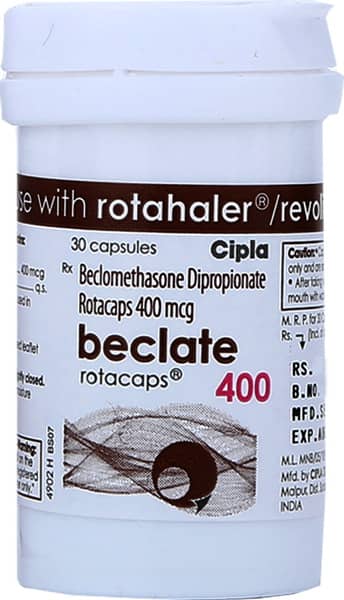 Beclate 400mcg Box Of 30 Rotacaps