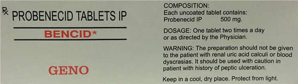 Bencid 500mg Strip Of 10 Tablets