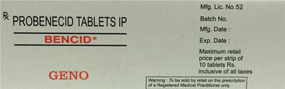 Bencid 500mg Strip Of 10 Tablets