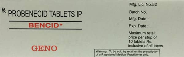 Bencid 500mg Strip Of 10 Tablets