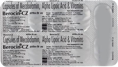 Berocin Cz Strip Of 10 Capsules