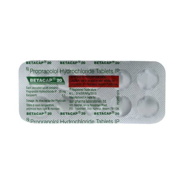 Betacap 20mg Strip Of 10 Tablets