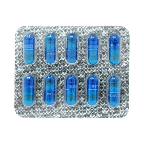 Betacap Tr 60mg Strip Of 10 Capsules