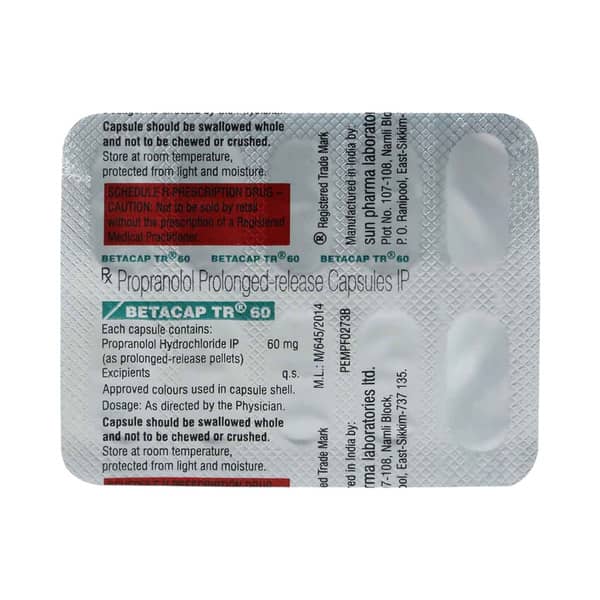 Betacap Tr 60mg Strip Of 10 Capsules