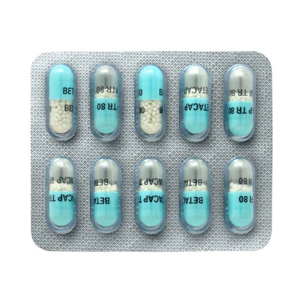 Betacap Tr 80mg Strip Of 10 Capsules
