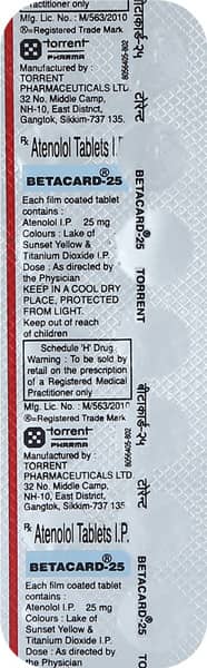 Betacard 25mg Strip Of 14 Tablets