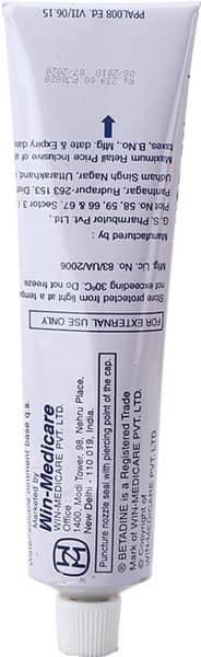 Betadine 5% Tube Of 125gm Ointment