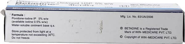 Betadine 5% Tube Of 125gm Ointment