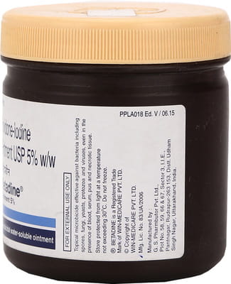 Betadine 5% Squat Jar Of 250gm Ointment