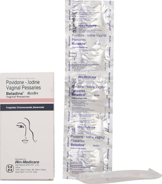 Betadine 200mg Strip Of 10 Vaginal Pessaries