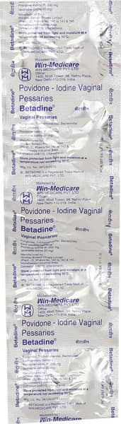 Betadine 200mg Strip Of 10 Vaginal Pessaries