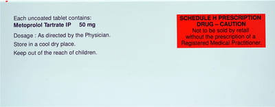 Betaloc 50mg Strip Of 30 Tablets