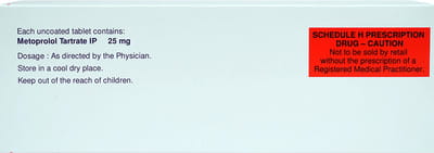 Betaloc 25mg Strip Of 30 Tablets