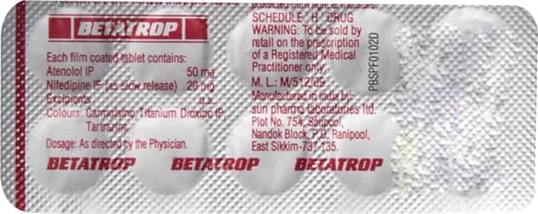 Betatrop Strip Of 10 Tablets