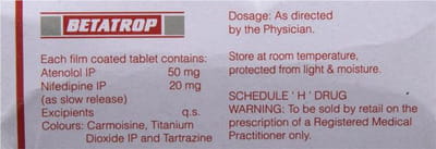 Betatrop Strip Of 10 Tablets