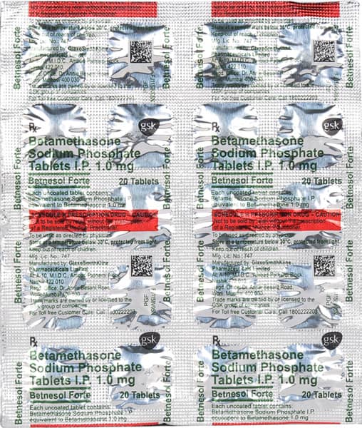 Betnesol Forte Strip Of 20 Tablets