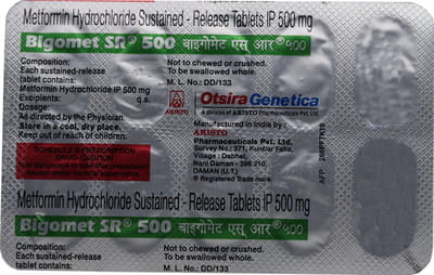 Bigomet Sr 500mg Strip Of 10 Tablets