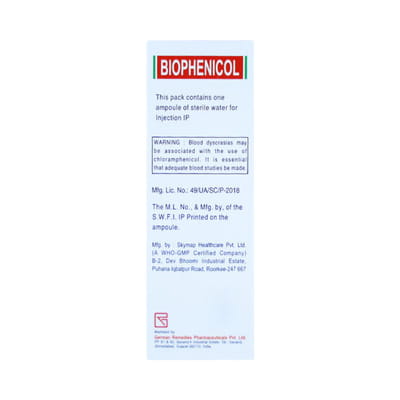 Biophenicol 1gm Dry Vial Of 1 Powder For Injection