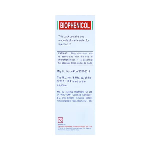 Biophenicol 1gm Dry Vial Of 1 Powder For Injection