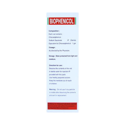 Biophenicol 1gm Dry Vial Of 1 Powder For Injection