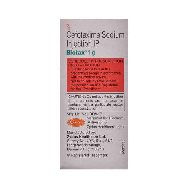 Biotax 1gm Dry Vial Of 1 Powder For Injection