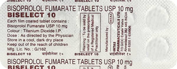 Biselect 10mg Strip Of 10 Tablets