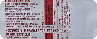 Biselect 2.5mg Strip Of 10 Tablets