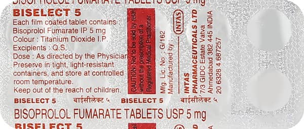 Biselect 5mg Strip Of 10 Tablets