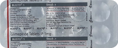 Blisto 1mg Strip Of 10 Tablets