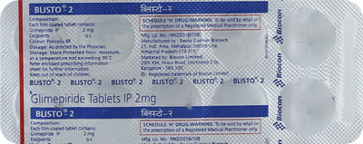 Blisto 2mg Strip Of 10 Tablets