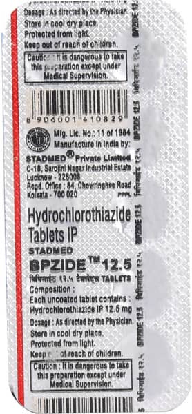 Bpzide 12.5mg Strip Of 10 Tablets