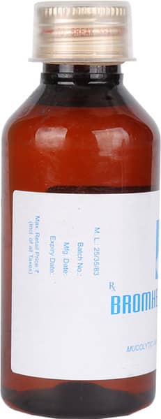 Bromhexine 4mg Bottle Of 120ml Elixir