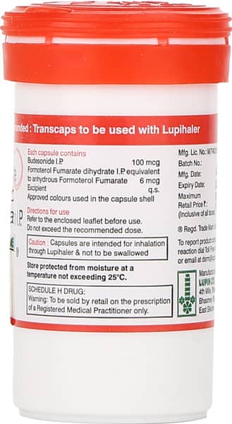 Budamate 100Mcg Bottle Of 30 Transcaps