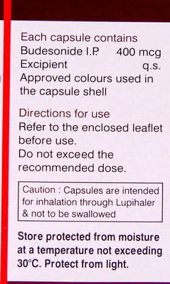 Budate 400mcg Box Of 30 Transcaps
