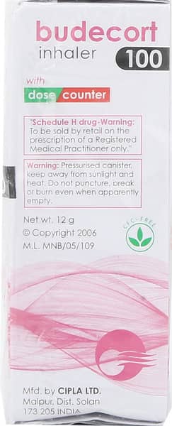 Budecort 100mcg Box Of 200md Metered Dose Inhaler