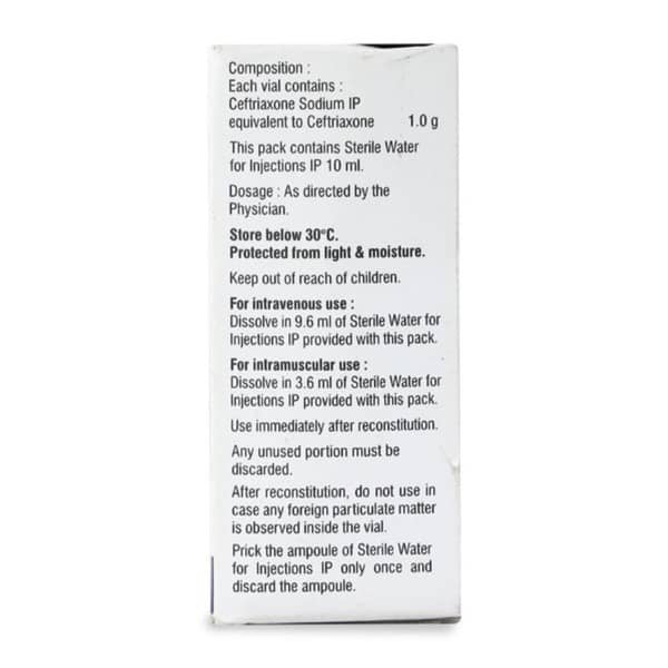 C Tri 1gm Dry Vial Of 1 Powder For Injection