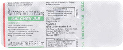 Calchek 2.5mg Strip Of 10 Tablets