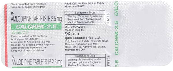 Calchek 2.5mg Strip Of 10 Tablets