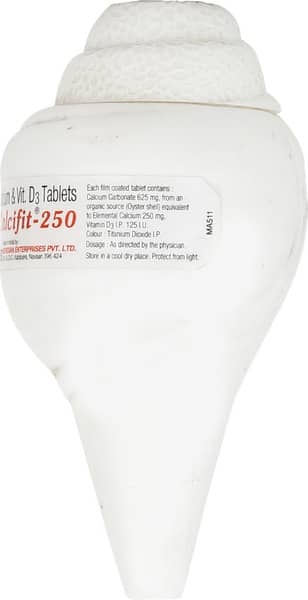 Calcifit 250mg Bottle Of 30 Tablets