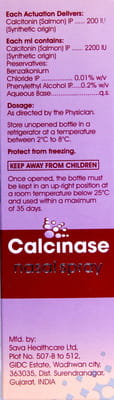 Calcinase 30md Bottle Of 3.7ml Nasal Spray
