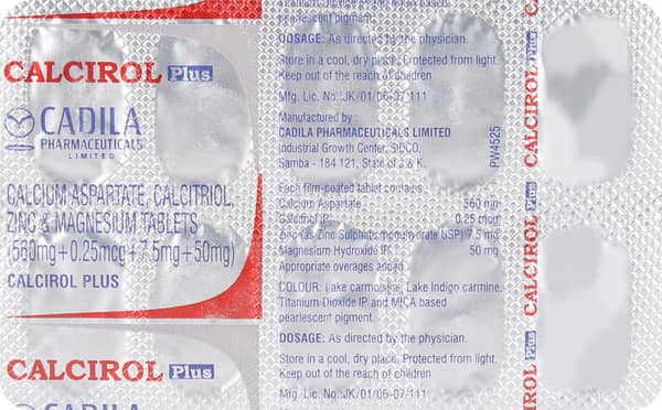 Calcirol Plus Strip Of 10 Tablets