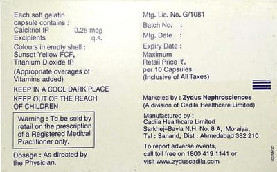 Calcit Sg 0.25mcg Strip Of 10 Capsules