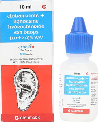 Candid Bottle Of 10ml Ear Drops